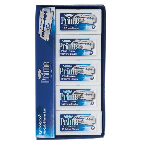 Dorco Prime Double Edge Razor Blades 100ct