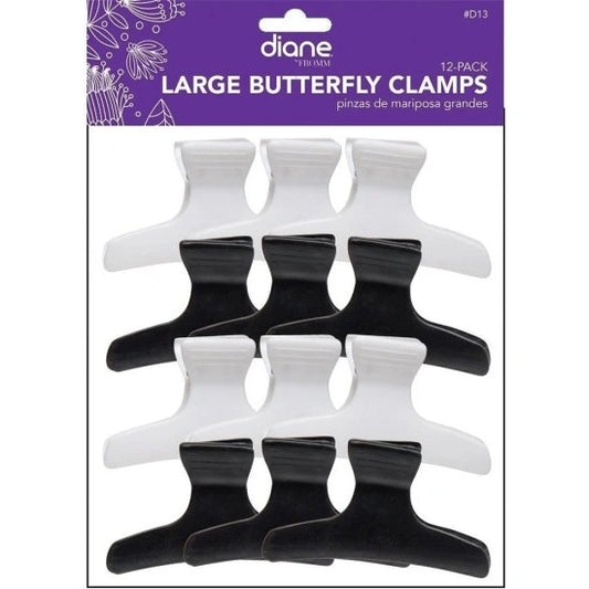 Diane Large Butterfly Clamps 12 Pack